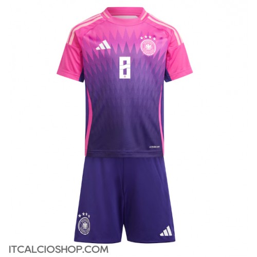 Germania Toni Kroos #8 Seconda Maglia Bambino Europei 2024 Manica Corta (+ Pantaloni corti)